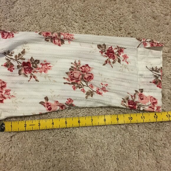 Northern Reflections White, Pink and Red Floral Cotton Button Down Dress… - Picture 16 of 16